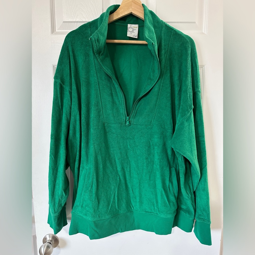 Aerie Offline Green Half-Zip Women's Sweater XL